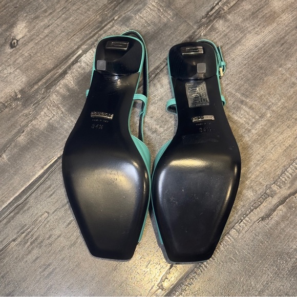 Gucci Women's Turquoise Slingback Heels Size 34 1/2 - Picture 6 of 7
